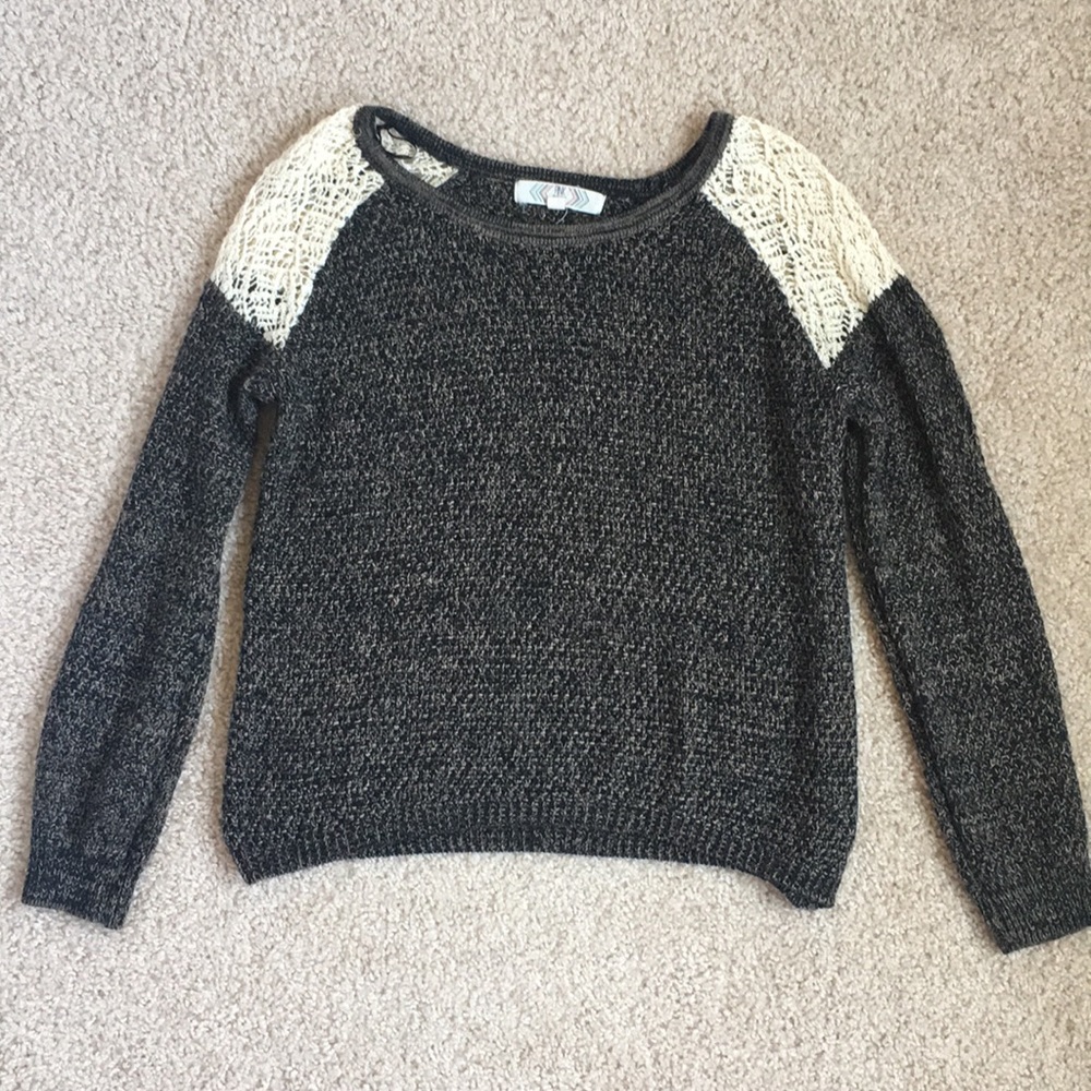 Black patterned sweater